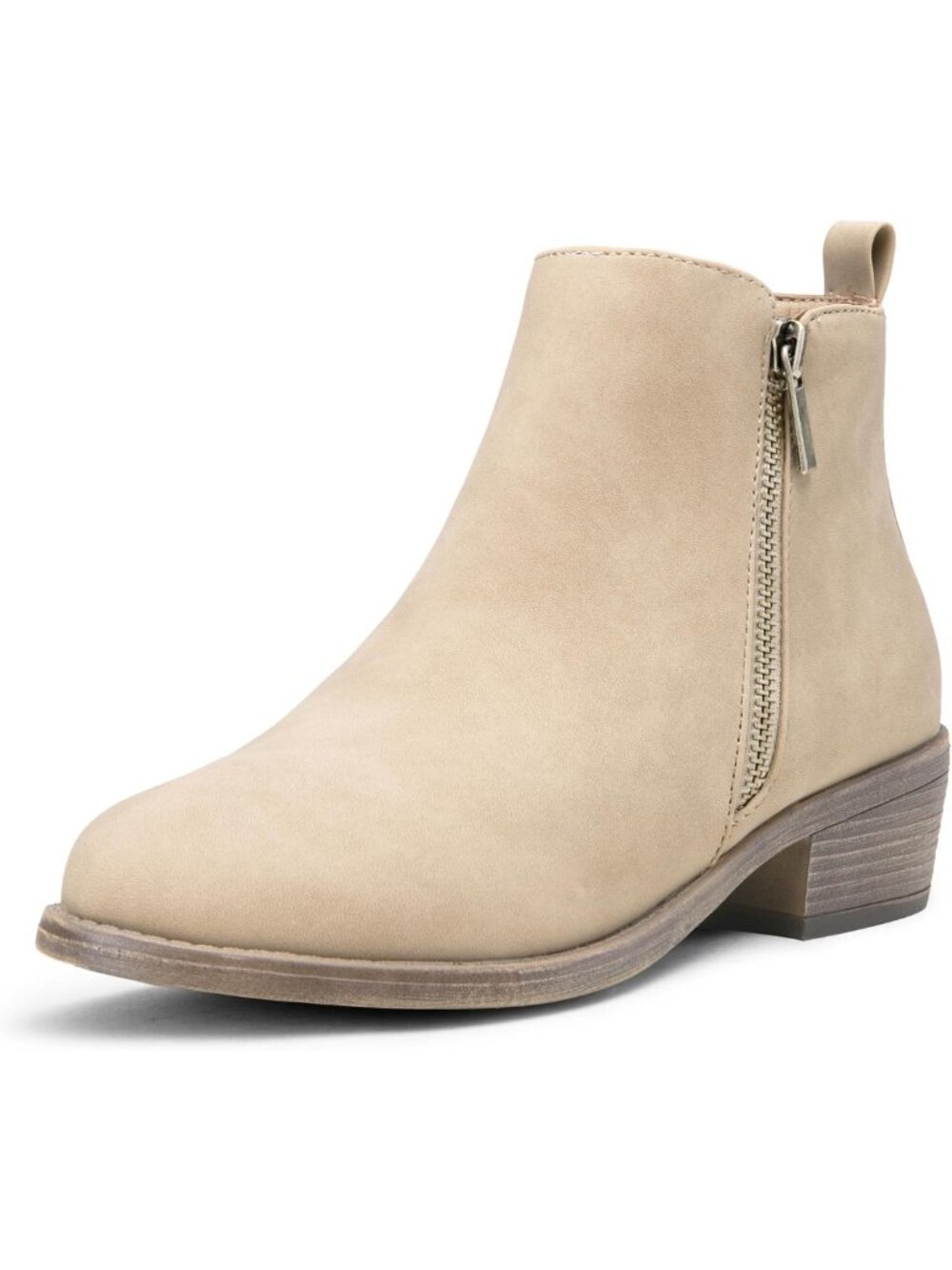 Stylish Women's Ankle Boots | Casual Round Toe Low Heel Booties for Travel